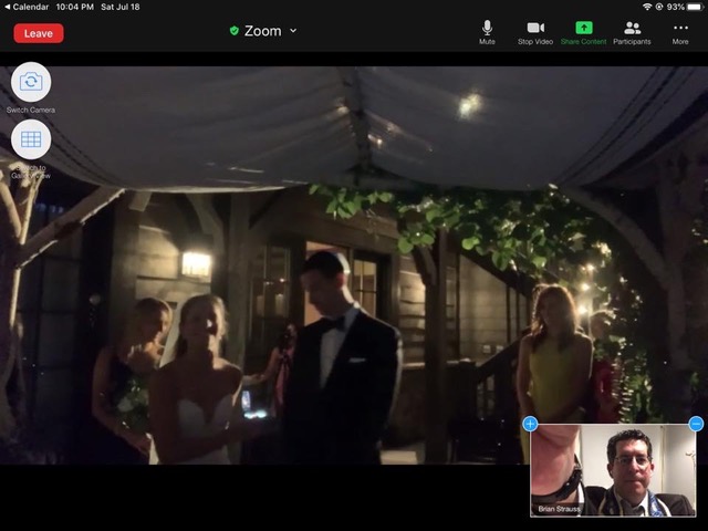 Houston Bride Marries Groom, While Rabbi Officiates On Zoom.
